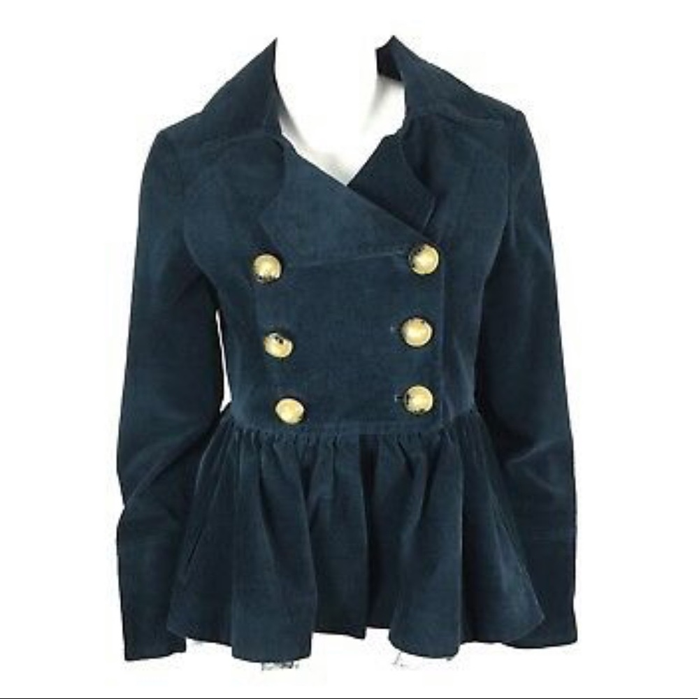 Anthropologie Idra Peplum Coat